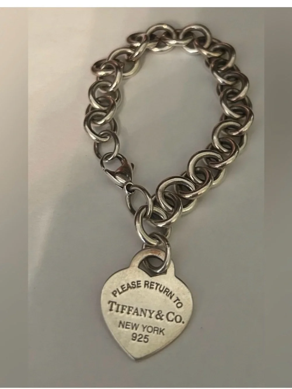 Tiffany & Co. Silver Return to Tiffany Heart Charm Link Bracelet - Picture 2 of 4